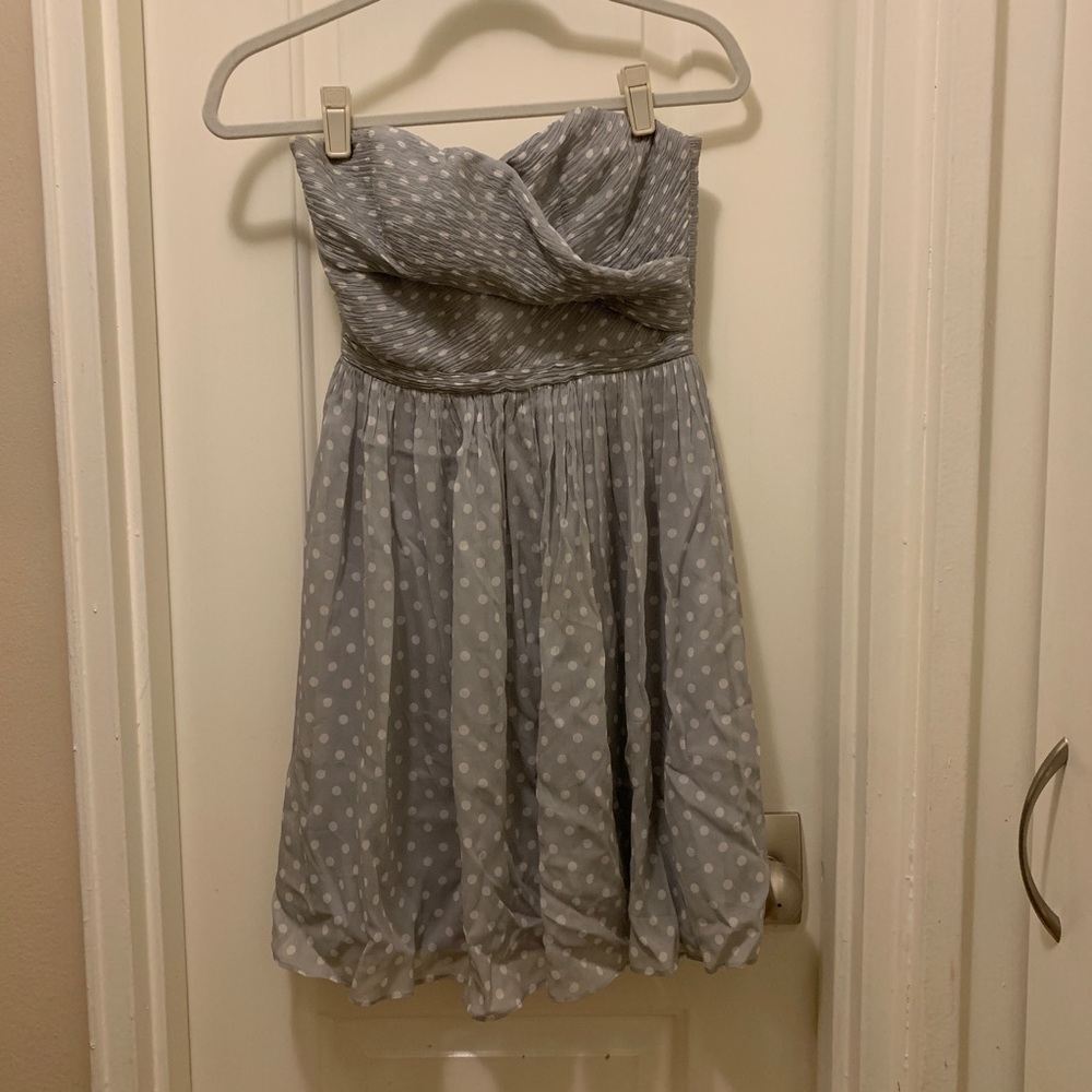 J. Crew  Arabelle Dress in Polka Dot Silk Chiffon - Picture 3 of 5